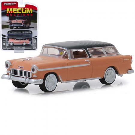 Carro Greenlight Mecum Auctions - Chevrolet 1955 Nomad 37170-a - Ano 1955 - Escala 1/64