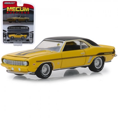 Carro Greenlight Mecum Auctions - Chevrolet Yenko Copo Camaro 37170-c - Ano 1969 - Escala 1/64