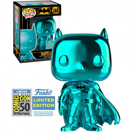 Funko Pop Heroes Batman 80 Years Exclusive Sdcc 2019 - Batman Chrome Green 144