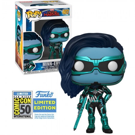 Funko Pop Marvel Captain Marvel Exclusive Sdcc 2019 - Minn-erva 487