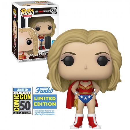 Funko Pop Television The Big Bang Theory Exclusive Sdcc 2019 - Penny As Wonder Woman 835