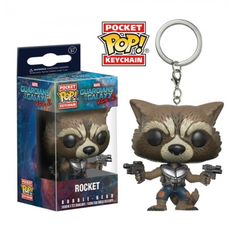Chaveiro Keychain Funko Pop Keychain Guardians Galaxy 2 Rocket
