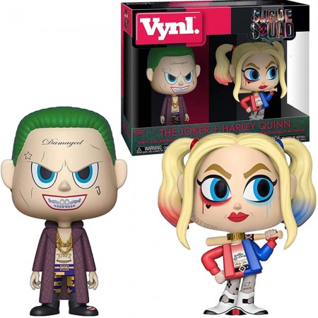 Bonecos Funko Vynl Suicide Squad - Joker And Harley Quinn 2pack