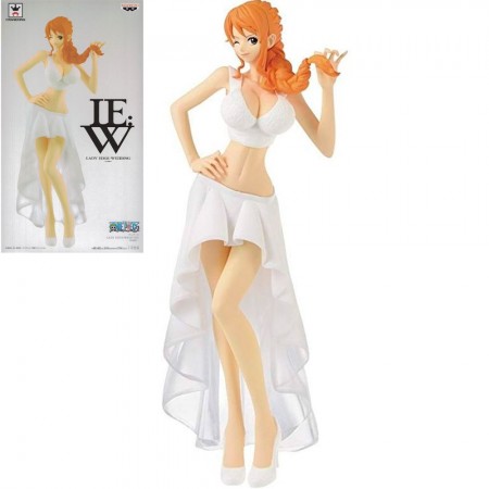 Esttua Banpresto One Piece Lady Edge Wedding - Nami (white)  0560