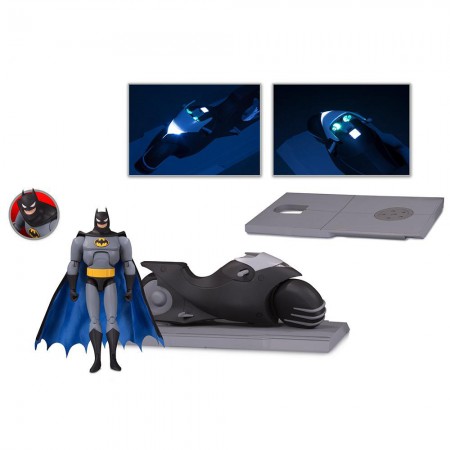 Boneco Dc Collectibles Batman The Animated Series - Batman And Batcycle Action Figure Set