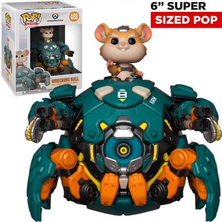 Funko Pop Games Overwatch S5 - Wrecking Ball 488 Super Sized 6
