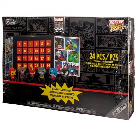 Calendrio Funko Advent Calendar Exclusive - Marvel Pocket Pop (24pcs)