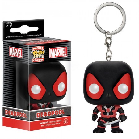 Chaveiro Funko Pop Keychain Marvel Dead Pool Black