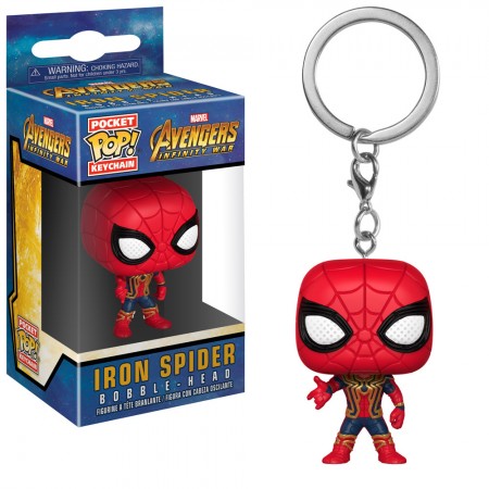 Chaveiro Funko Pop Keychain Marvel Infinity Iron Spider