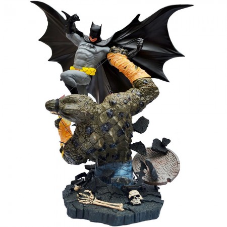 Esttua Dc Collectibles Mini Battle Statue - Batman Vs Killer Croc 58154