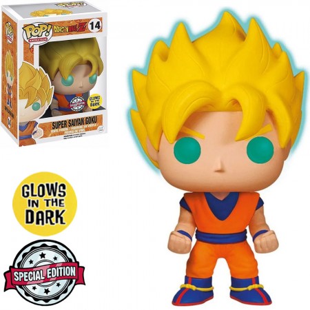 Funko Pop Animation Dragon Ball Z Exclusive - Super Saiyan Goku 14 Glows In The Dark