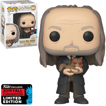 Funko Pop Harry Potter Exclusive Nycc 2019 - Filch & Mrs.norris 101