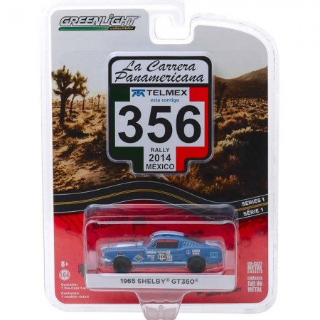 Carro Greenlight La Carrera Panamericana 356 Rally 2014 Mexico - Shelby Gt350 1965 - Escala 1/64 (13240-b)