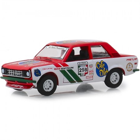 Carro Greenlight La Carrera Panamericana 298 Rally 2007 Mexico - Datsun 510 1972 - Escala 1/64 (13240-f)