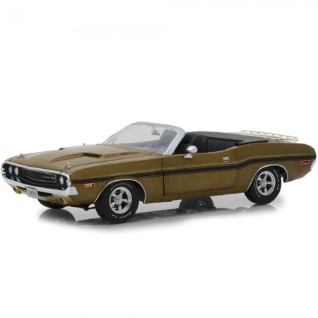 Carro Greenlight - Dodge Challenger R/t Convertible Gold 13527 Ano 1970 - Escala 1/18