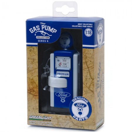 Bomba de Gasolina Greenlight - Vintage Gas Pump Ford - Escala 1/18 (14060-a)