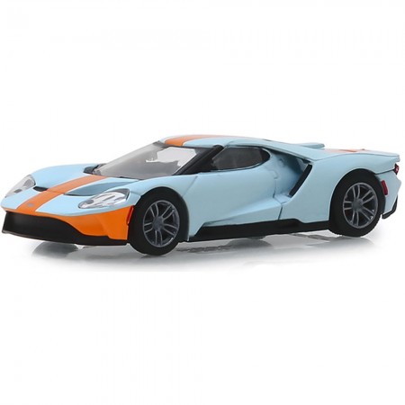 Carro Greenlight 50th Anniversary Le Mans - Ford Gt Heritage Edition Gulf Oil - Escala 1/64 (27980-f)
