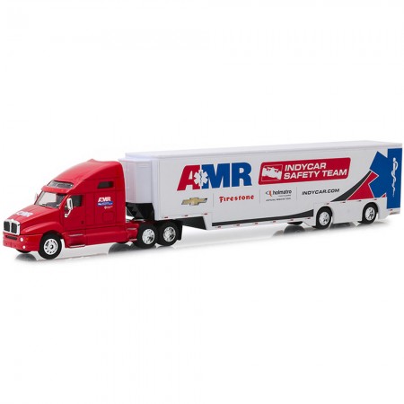 Caminho Greenlight - Kenworth T2000 Transporter 2018 Indycar Safety Team - Escala 1/64 (26314)
