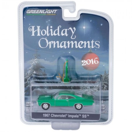 Carro Greenlight Holiday Ornaments - Chevrolet Impala 1967 - Escala 1/64 (40010)