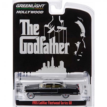 Carro Greenlight Hollywood - Cadillac Fleetwood Series 60 1955 The Godfather - Escala 1/64 (44740-b)