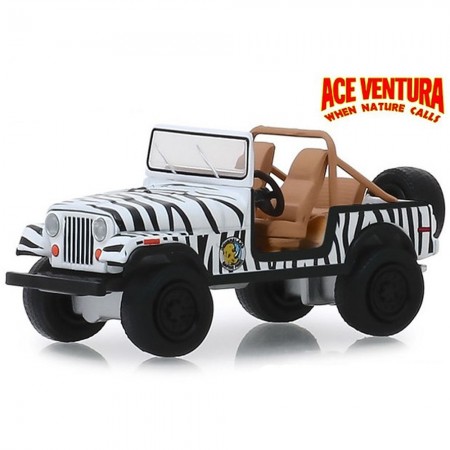 Carro Greenlight Hollywood - Jeep Cj-7 1976 Ace Ventura - Escala 1/64 (44850-a)