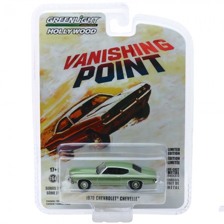 Carro Greenlight Hollywood - Chevrolet Chevelle 1970 Vanishing Point - Escala 1/64 (44850-b)