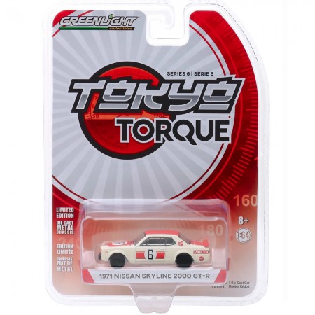 Carro Greenlight Tokyo Torque - Nissan Skyline 2000 Gt-r 1971 - Escala 1/64 (47040-b)