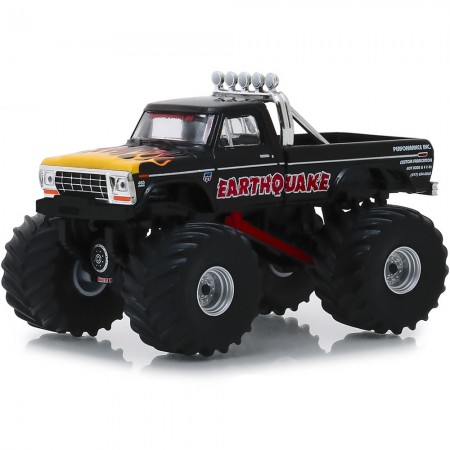 Carro Greenlight Kings Of Crunch - Ford F-250 Earthquake 1975 - Escala 1/64 (49040-b)