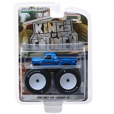 Carro Greenlight Kings Of Crunch - Ford F-250 Bigfoot #5 1996 - Escala 1/64 (49040-e)