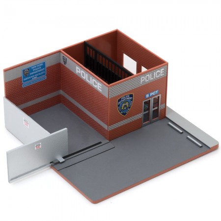 Delegacia Greenlight Mechanic's Corner - Hot Pursuit New York Police Department (nypd) - Escala 1/64 (57042)
