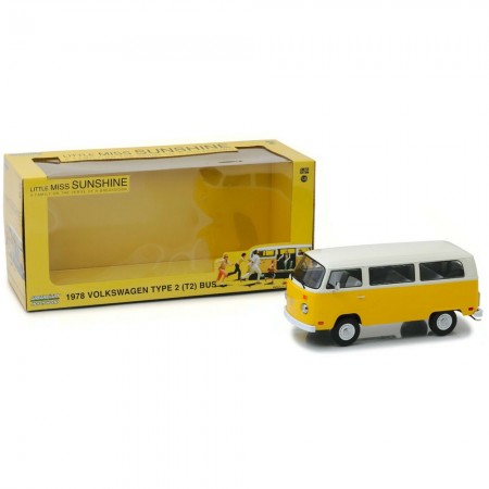 Carro Greenlight Hollywood Little Miss Sunshine - Volkswagen Type 2 (t2) Bus Ano 1978 - Escala 1/24 (84081)