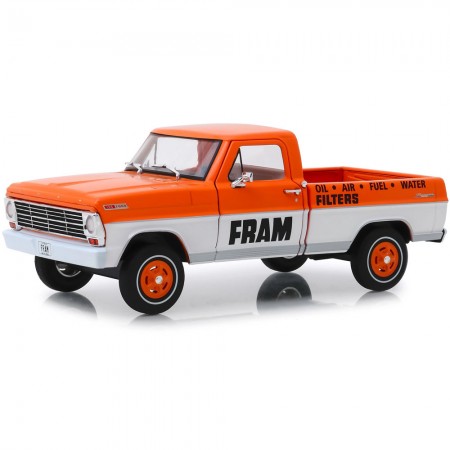 Carro Greenlight Running On Empty - Ford F-100 Fram Oil Ano 1967 - Escala 1/24 (85042)