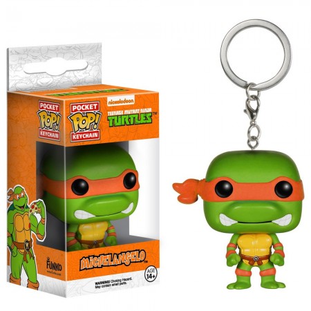 Chaveiro Funko Pop Keychain Turtles Ninja Michelangelo