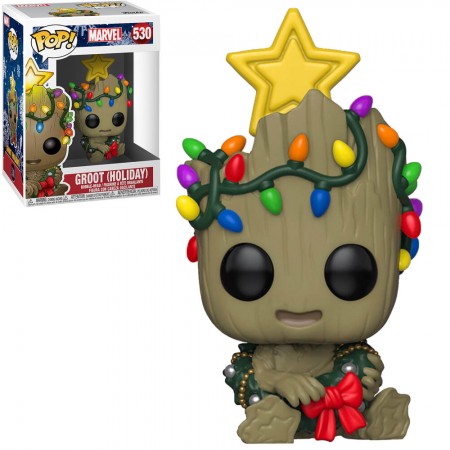Funko Pop Marvel Holiday - Groot (holiday)  530