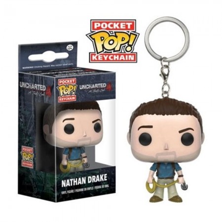 Chaveiro Funko Pop Keychain Uncharted Nathan Drake