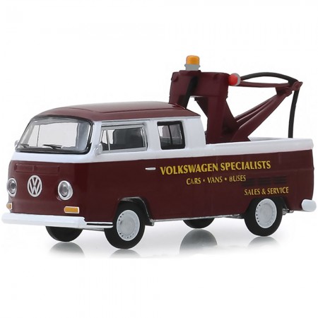 Carro Greenlight Blue Collar - Volkswagen Type 2 Double Cab Pickup 1968 - Escala 1/64 (35140-a)