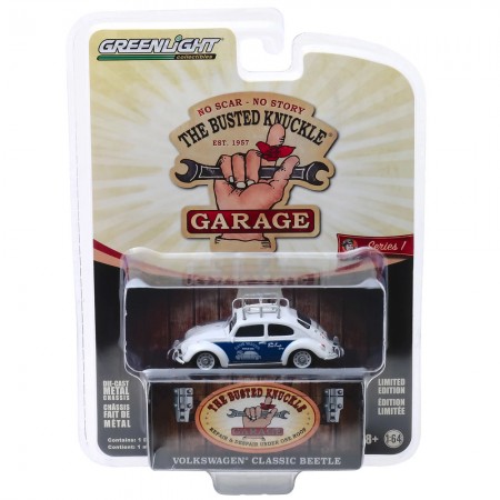 Carro Greenlight The Busted Knuckle Garage - Volkswagen Classic Beetle - Escala 1/64 (39010-f)