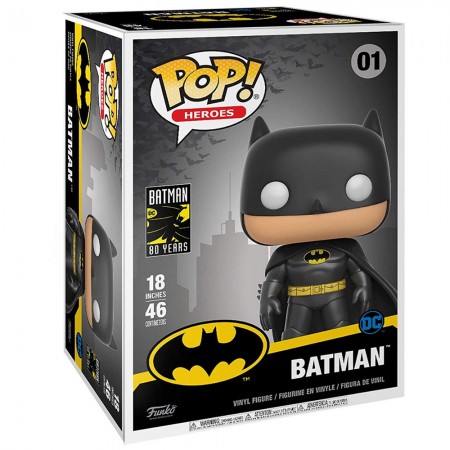 Funko Pop Heroes Dc Super Heroes Batman 80th Anniversary - Batman 01 Super Sized 19