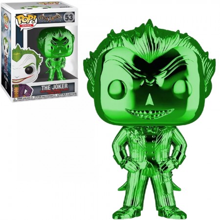 Funko Pop Heroes Batman Arkham Asylum Exclusive - The Joker (chrome Green) 53