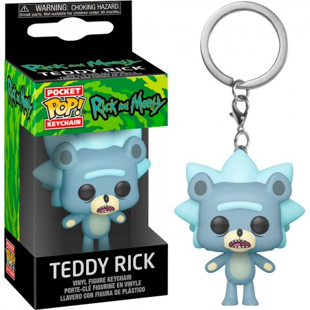 Chaveiro Funko Pocket Pop Keychain Rick And Morty - Teddy Rick