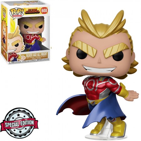 Funko Pop Animation My Hero Academia Exclusive - Silver Age All Might  (metallic) 608