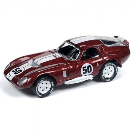 Carro Johnny Lightning 50 Years - Shelby Cobra Daytona Coupe 1965 - Escala 1/64 (jlcg018b)