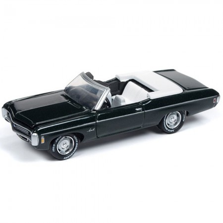Carro Johnny Lightning - Chevy Impala Convertible 1969 - Escala 1/64 (jlcg018b)
