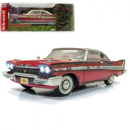 Carro Auto World Christine  - Plymouth Fury 1958 (dirty) - Escala 1/18 (awss119)