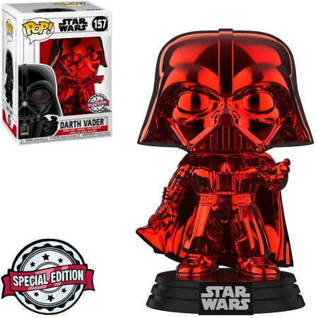 Funko Pop Star Wars Exclusive - Darth Vader (chrome Red) 157