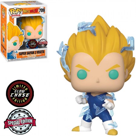 Funko Pop Chase Animation Dragon Ball Z Exclusive - Super Saiyan 2 Vegeta (glow)  709