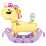 MINIATURA DE MONTAR LOZ - UNICORN ROCKING HORSE 1222