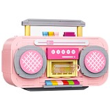 MINIATURA DE MONTAR LOZ - MUSICAL INSTRUMENT PINK RADIO 1120