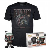 FUNKO POP STAR WARS MANDALORIAN BOBA FETT + TEES S 63388