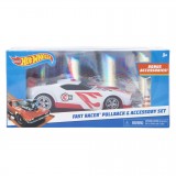 CARRO HOT WHEELS FAST RACER PULLBACK - BRANCO (1746)
